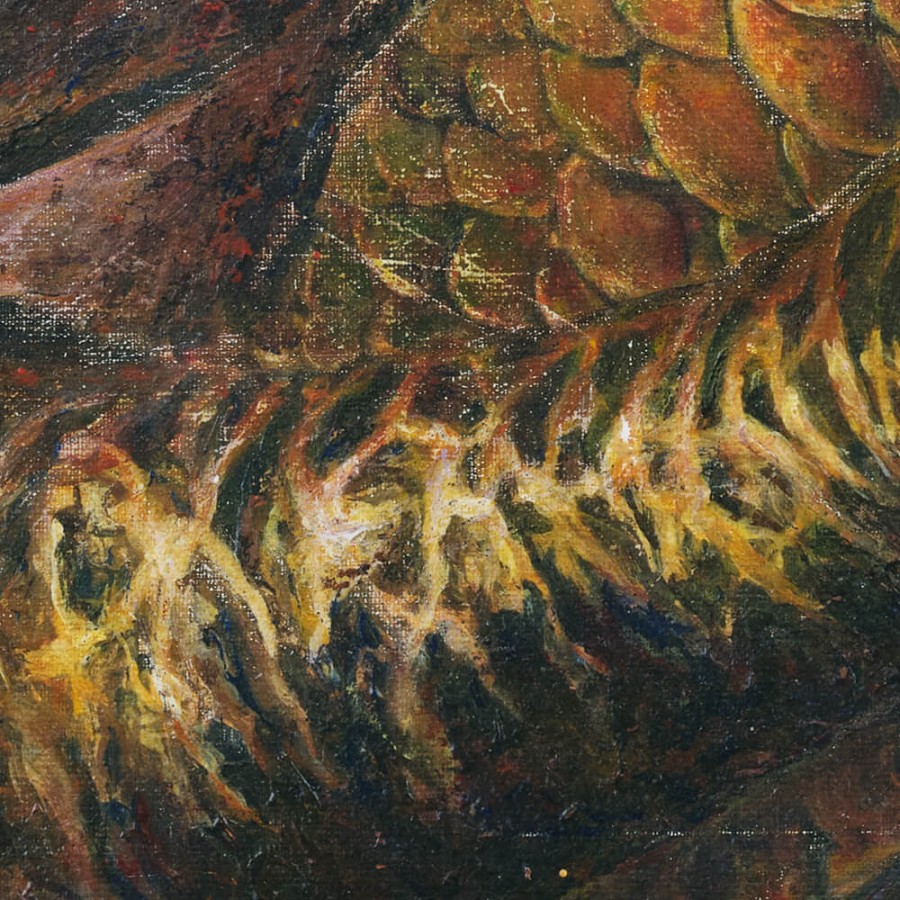 Visa širdimi tikėsiu ir kaip kūdikį mylėsiu [R] 100x100 cm